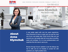 Tablet Screenshot of annaklymchuk.com